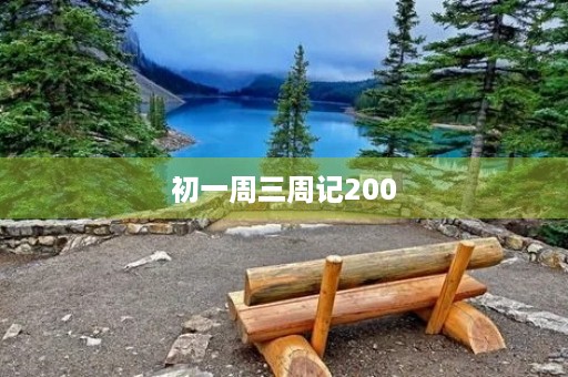 初一周三周记200