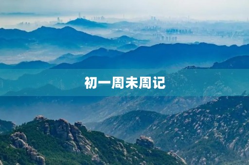 初一周未周记