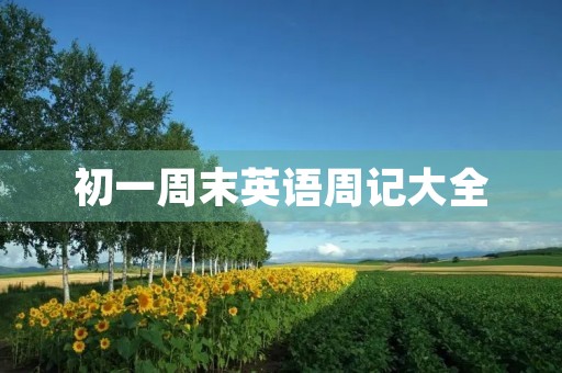 初一周末英语周记大全 初一周末英语周记大全