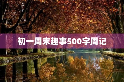 初一周末趣事500字周记