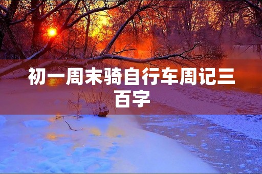 初一周末骑自行车周记三百字 初一周末骑自行车周记三百字