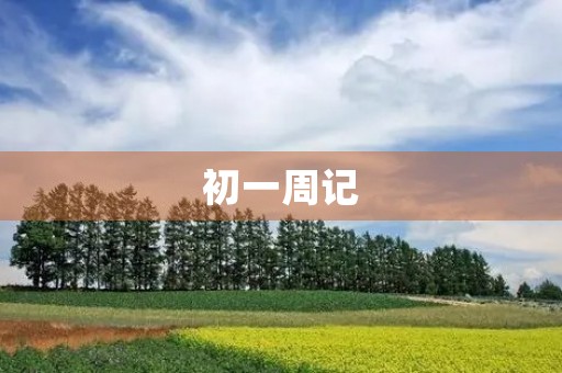 初一周记(开学) 初一周记(开学)