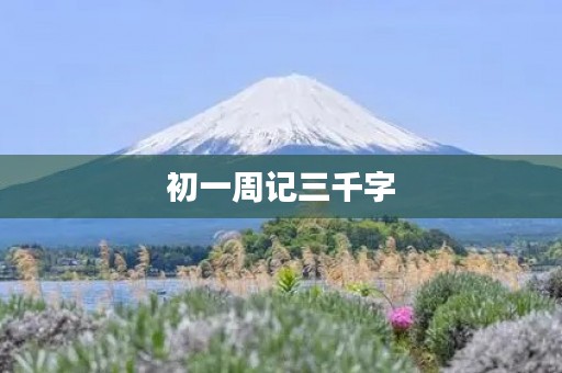 初一周记三千字 初一周记三千字