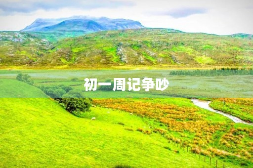 初一周记争吵