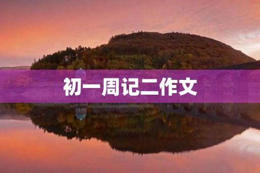 初一周记二作文