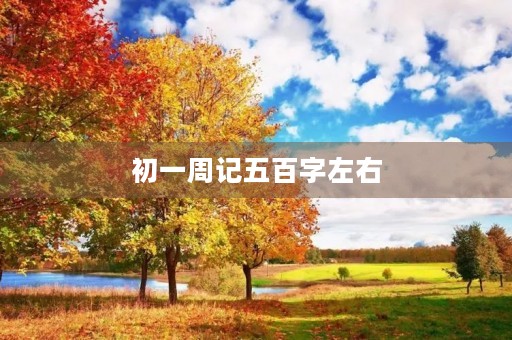初一周记五百字左右