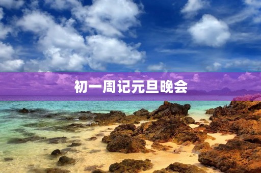 初一周记元旦晚会