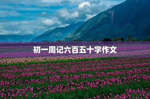 初一周记六百五十字作文 初一周记六百五十字作文