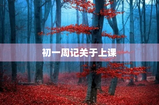 初一周记关于上课 初一周记关于上课