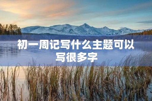 初一周记写什么主题可以写很多字