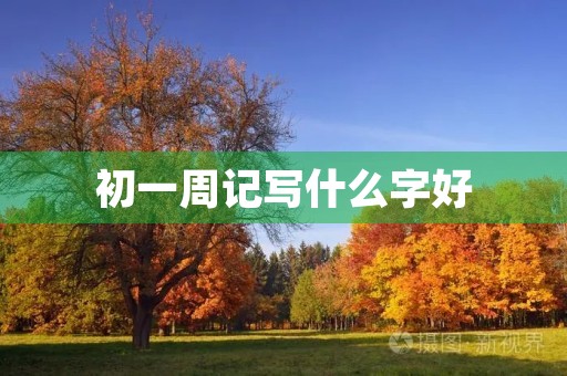 初一周记写什么字好 初一周记写什么字好