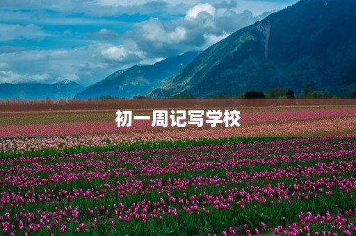 初一周记写学校