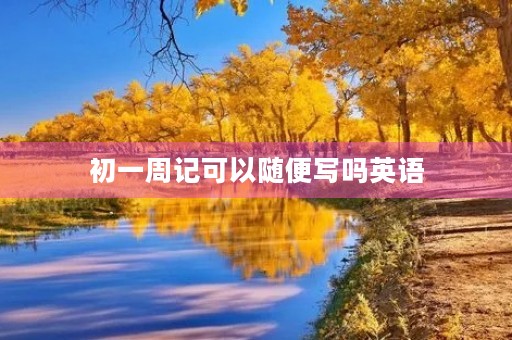 初一周记可以随便写吗英语 初一周记可以随便写吗英语