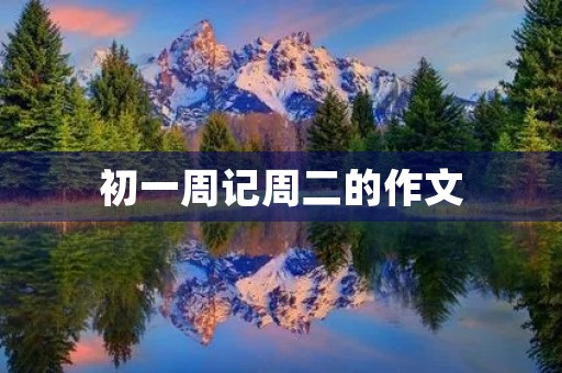 初一周记周二的作文