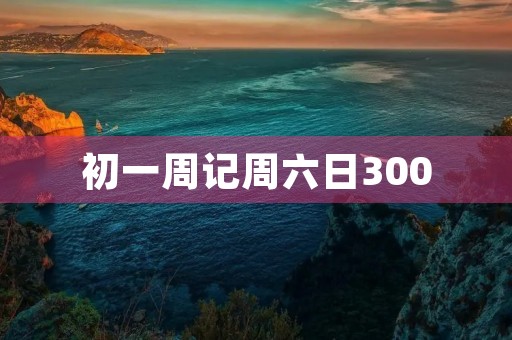 初一周记周六日300