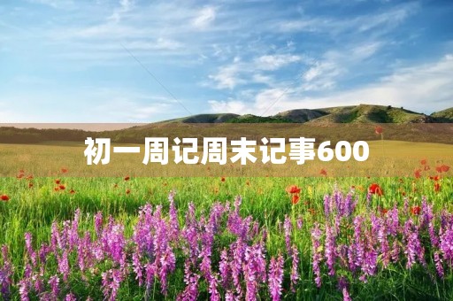 初一周记周末记事600