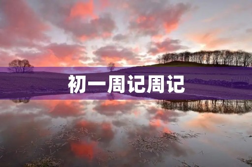 初一周记周记