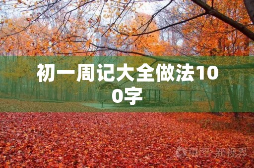 初一周记大全做法100字