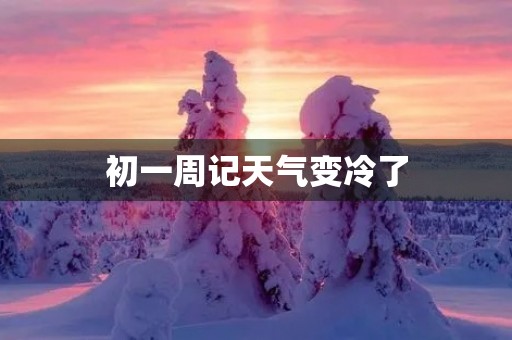 初一周记天气变冷了