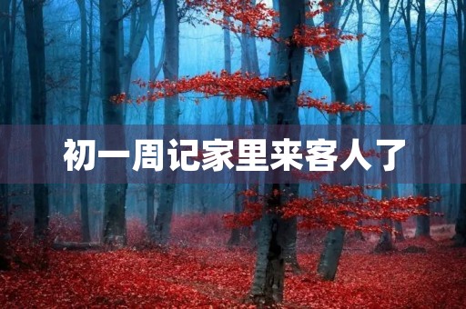 初一周记家里来客人了 初一周记家里来客人了