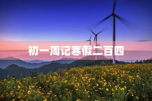 初一周记寒假二百四 初一周记寒假二百四