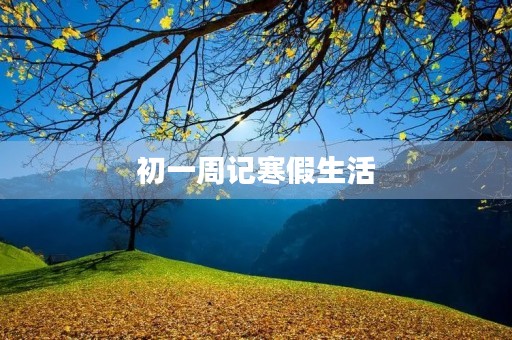 初一周记寒假生活