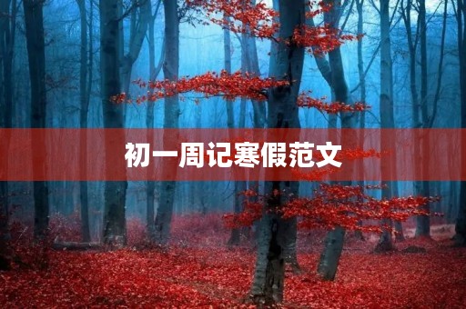 初一周记寒假范文