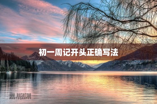 初一周记开头正确写法