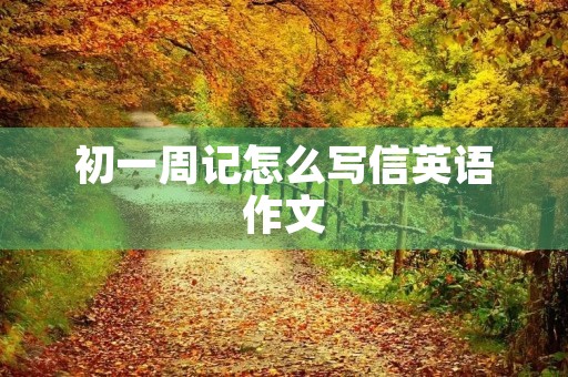 初一周记怎么写信英语作文