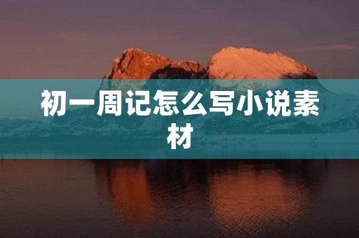 初一周记怎么写小说素材 初一周记怎么写小说素材