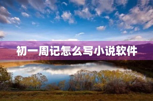 初一周记怎么写小说软件