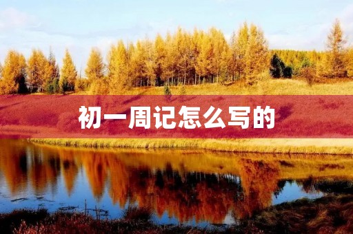 初一周记怎么写的