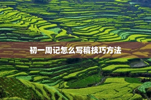 初一周记怎么写稿技巧方法 初一周记怎么写稿技巧方法