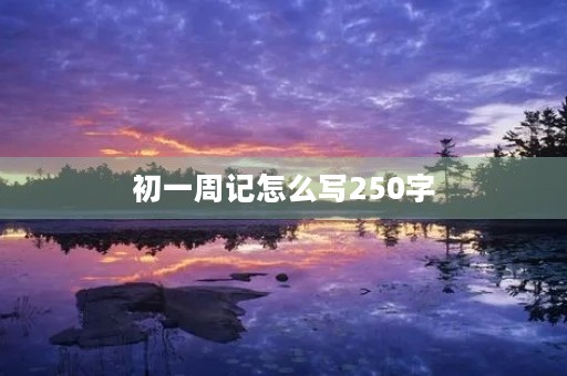初一周记怎么写250字 初一周记怎么写250字