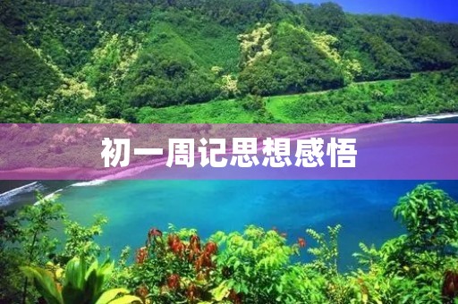 初一周记思想感悟 初一周记思想感悟
