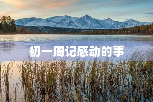 初一周记感动的事
