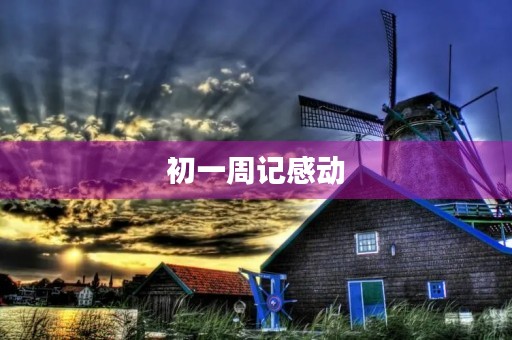 初一周记感动