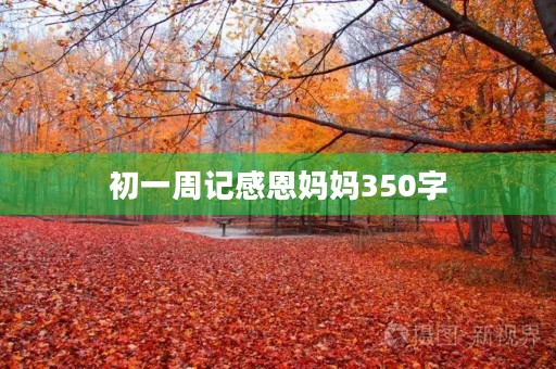 初一周记感恩妈妈350字 初一周记感恩妈妈350字