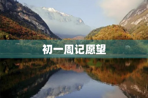 初一周记愿望
