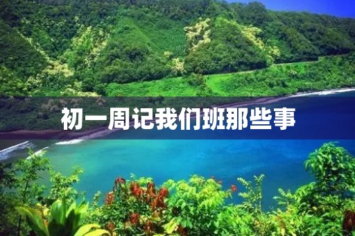 初一周记我们班那些事