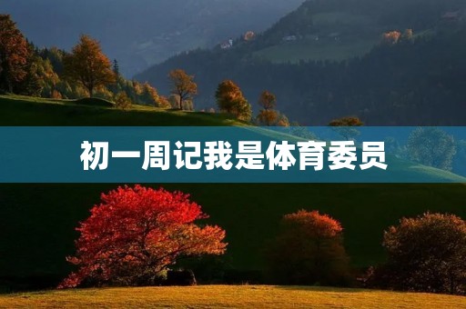 初一周记我是体育委员