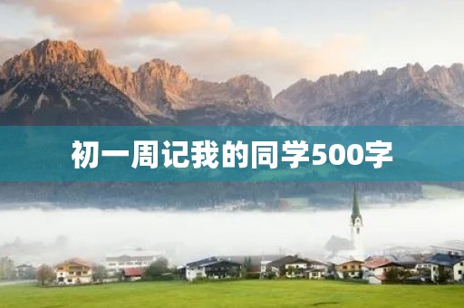 初一周记我的同学500字