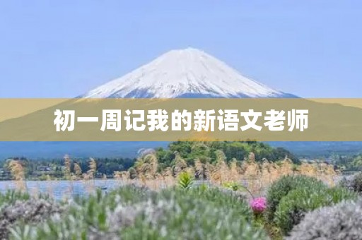 初一周记我的新语文老师
