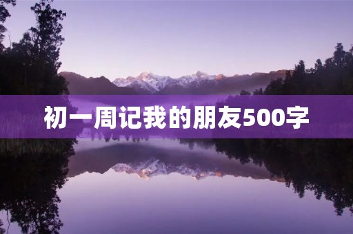 初一周记我的朋友500字 初一周记我的朋友500字