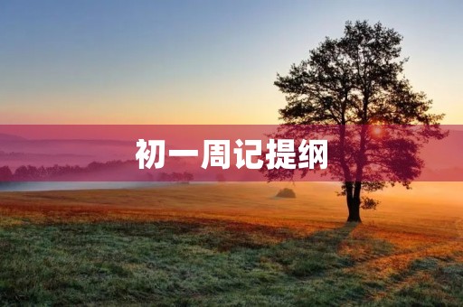初一周记提纲 初一周记提纲