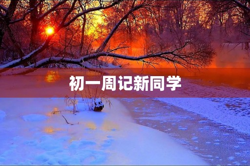 初一周记新同学 初一周记新同学