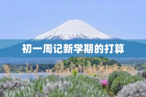 初一周记新学期的打算