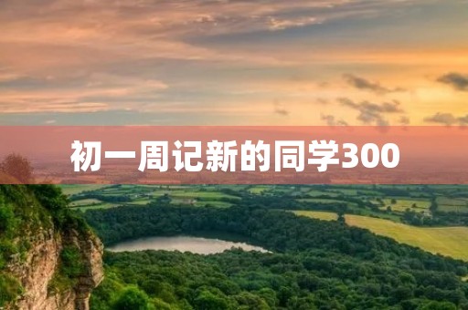 初一周记新的同学300