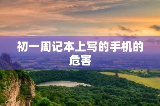 初一周记本上写的手机的危害