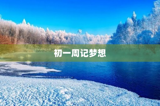 初一周记梦想